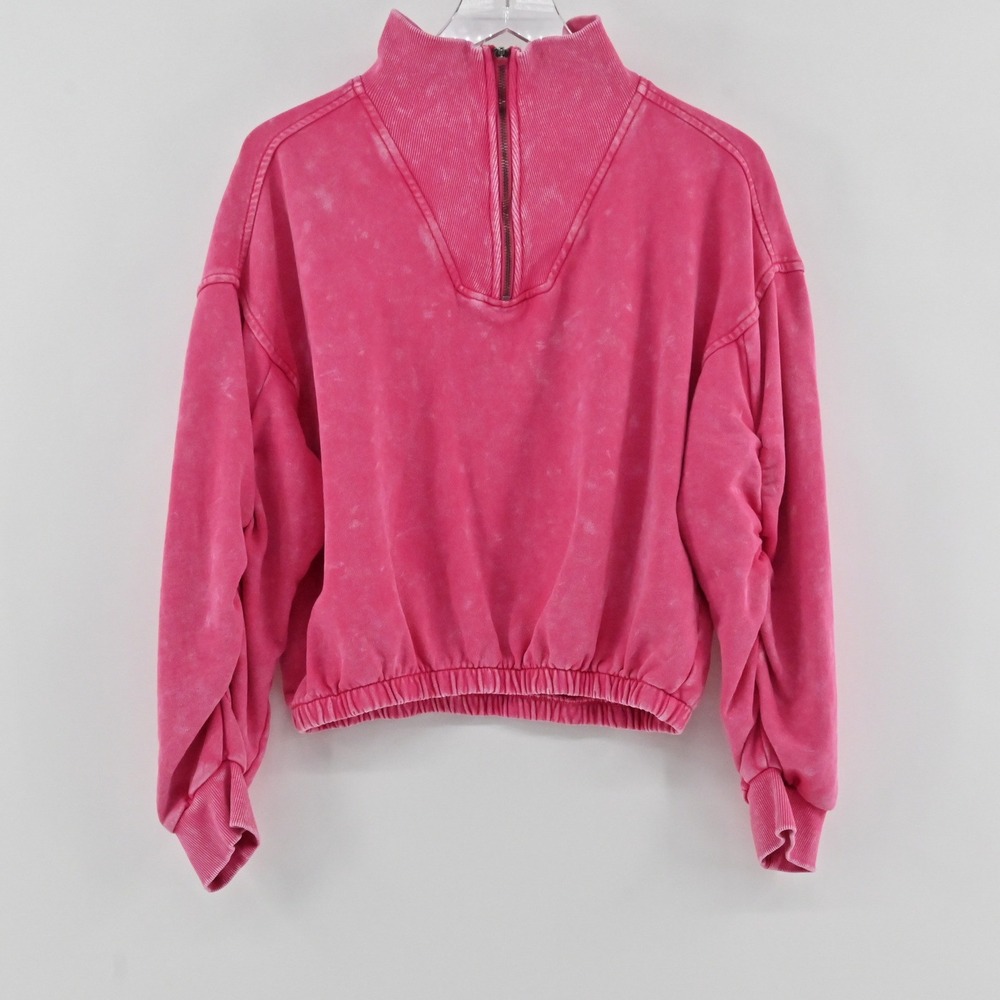 Free‎ People FP Movement Valley Girl Pullover Womens Size S Pink Top Sweatshirt